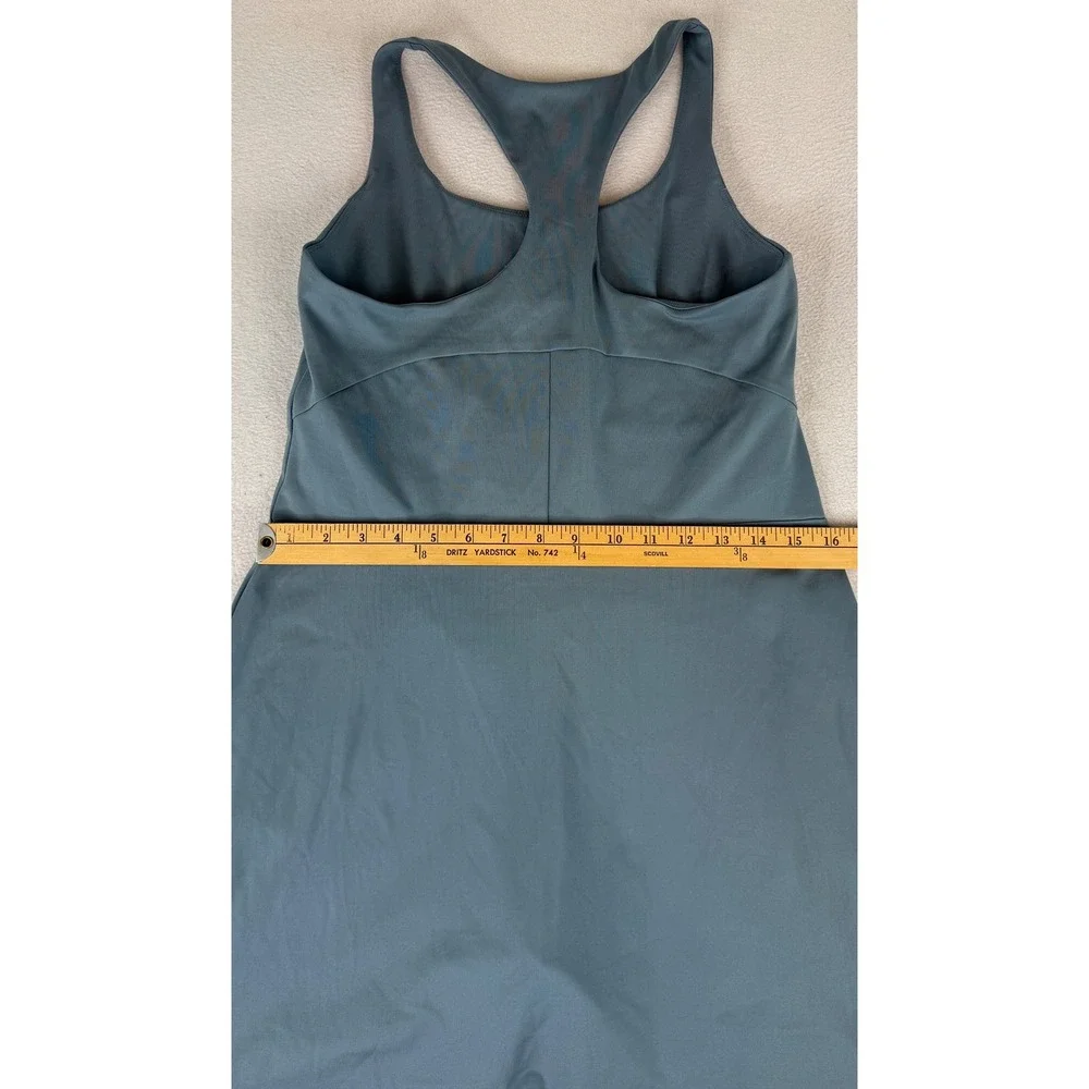 Girlfriend Collective Undress Women Large Slate Blue Racerback Activewear Dress